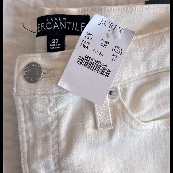 NWT J. Crew 10” Highest Rise Skinny Jeans in White - Picture 7 of 12